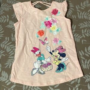 Disney Pink Short Sleeve Tee with Whimsical Graphic